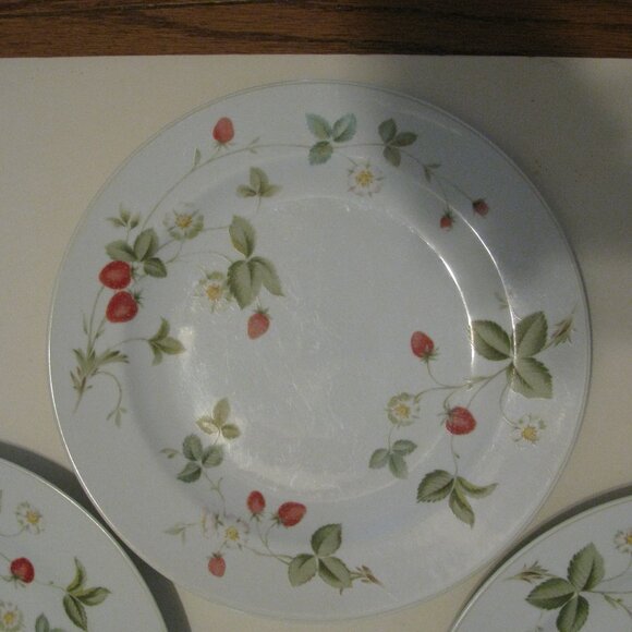 Lot of 3 Christopher Stuart Melody Hill Pattern Y0202 Dinner Plates Over 5 pound - Picture 2 of 5